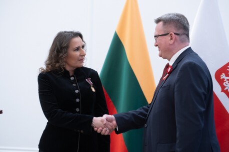 Obraz do artykułu: Kristina Sabaliauskaitė odznaczona Złotym Krzyżem Zasługi!
